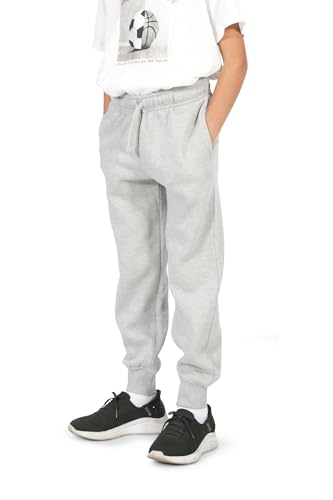 Image of EVERYDAY KIDS Girls' Cotton Fleece Sweatpants; Girls' Activewear Jogger Pants - Soft and Breathable Cotton /Poly Blend