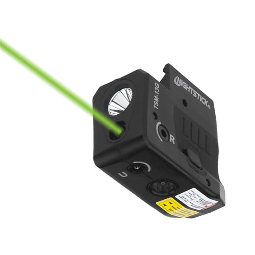 Nightstick TSM-13G 150-Lumen Rechargeable Tactical Light w/Green Laser Sight -IP-X4 Water-Resistant Handgun Lights for Sig Sauer P365, 365XL & 365SAS