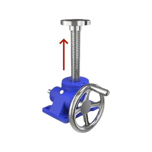 Gato de tornillo sin fin mecánico con brida resistente para elevación vertical de maquinaria 3