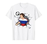 Esta camiseta de fútbol de Rusia es perfecta para los fanáticos del fútbol y los jugadores que juegan el hermoso juego de fútbol en Rusia y quieren celebrar con su equipo.