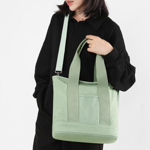 Multi-Pocket Tote Bag, Canvas Tote Bags for Women, Crossbody Bags, Large Capacity Shoulder Bag4