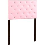 Glory Furniture Super Nova Faux Leather Upholstered Twin Headboard in Pink