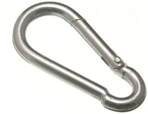 SNAP SPRING CLIP CARBINE HOOK (CARABINER) 4MM 5/32 INCH ZP STEEL (pack of 20)