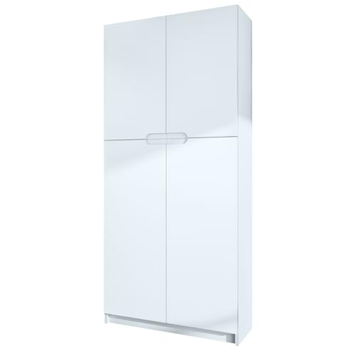 Vladon Armario Oficina Logan V1, Mueble Archivador con 5 Compartimentos