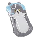 Rangement polyvalent : convient pour contenir de petites cartes, des cartes de bus, des photos, des cartes de visite, des cartes d'identité et des cartes bancaires, ce qui en fait un accessoire polyvalent pour divers besoins, classeur en peluche de dessin animé, porte-cartes porte-clés