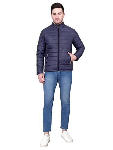 Image of KOTTY Men's Nylon Regular Solid Stylish Designed for Comfort and Warmth Puffer Jacket
