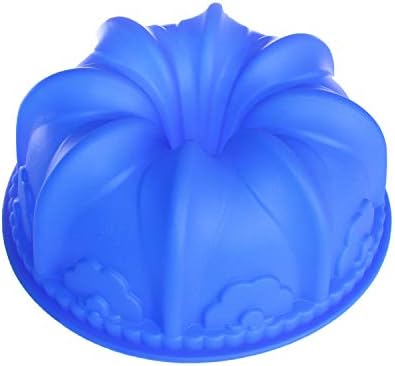 X-Haibei Large Lily Swirl Cake Pan Bread Chocolate Bakeware Silicone Mold
