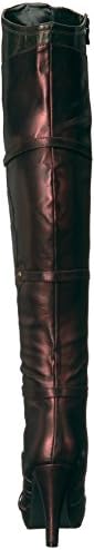 Ellie Shoes Women's Wonder Superhero Boots - Sexy Thigh High Heels Red Gold, 6 | Image 2