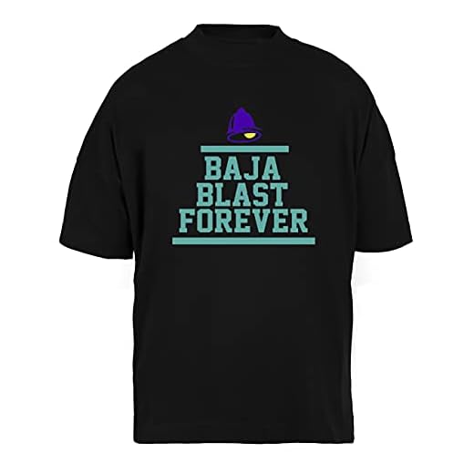 Luxogo Baja 4ever Unisex Nera Holgada Camiseta Hombre Mujer Baggy Men's Women's Black T-Shirt
