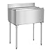 VEVOR Commercial Ice Bin, 95.3 L Underbar Ice Bin, 35.9 x 19 x 37 in Stainless Steel Ice Chest with Sliding Lid, Bottle Holders, and Adjustable Bullet Feet, Cocktail Unit for Bars, Restaurants, Pubs