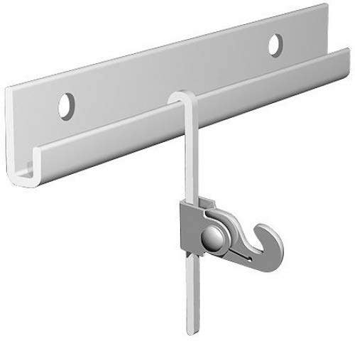 Arti Gallery White Classic French Gallery Rod Combo Kit: 13 Ft (2 Of 6 1/2 Ft) Arti Classic White Rails, Five Of 5 Ft (150Cm) White S-Bent Rods, Five Of 44 Pounds Arti French Rod Picture Hooks #TOP4