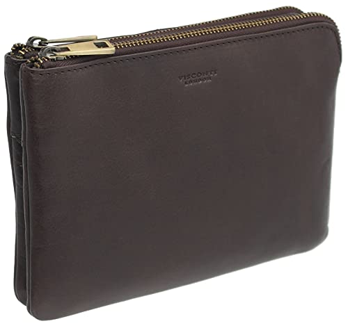 Pochette Eden en cuir Visconti marron : libérez vos mains avec style