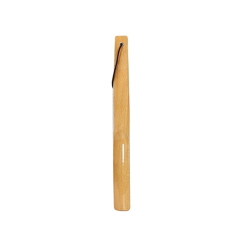 Calzador largo de madera para calzarse sin agacharse en el recibidor
