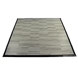 Greatmats Portable Dance Floor 6x6 Ft Kit, Wood Grain Vinyl Tap Dance 36 Pack (Dove Gray)