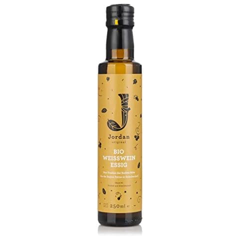 Jordan Original Bio Weißweinessig - 250 ml Naturessig aus reifen Trauben ohne Konservierungsstoffe Cover
