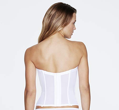 Dominique Juliette Longline Corset - Full Length Bridal Bra With Garters-Wht-38Dd-E White #TOP2