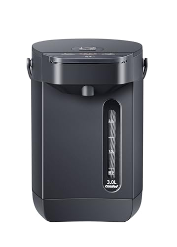 COMFEE' 電気ポット 電動お湯ポット 3L マイコン 保温温度調整 安全ロック...