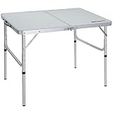 REDCAMP Aluminum Camping Table 3 Foot, Portable Folding Table Adjustable Height Lightweight for Picn
