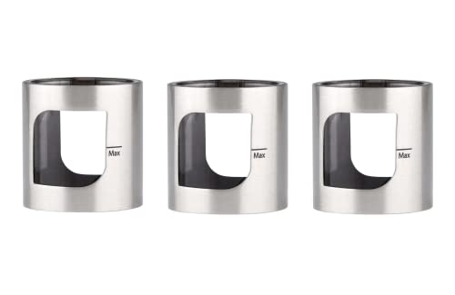 Aspire PockeX Replacement Glass with Metal Cover - 3 Pack - for Aspire PockeX AIO Kit Aspire PockeX Vape Pen Kit - No Nicotine (Silver)