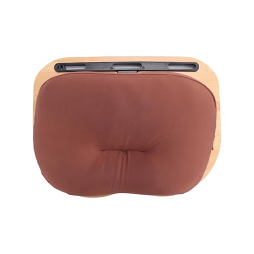 Jrudjsnhhty Escritorio de Regazo con CojíN de Almohada, Soporte para Laptop con Ranura para Tableta,Mesa de Cama para Computadora para Viajes,Compatible con PortáTiles de hasta 14 Pulgadas