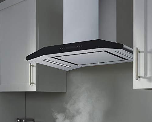 Winflo Elite 30 In. Convertible Stainless Steel Wall Mount Range Hood With 5 Speed Touch Control, Mesh Filters And Stainless Steel Panel #TOP1