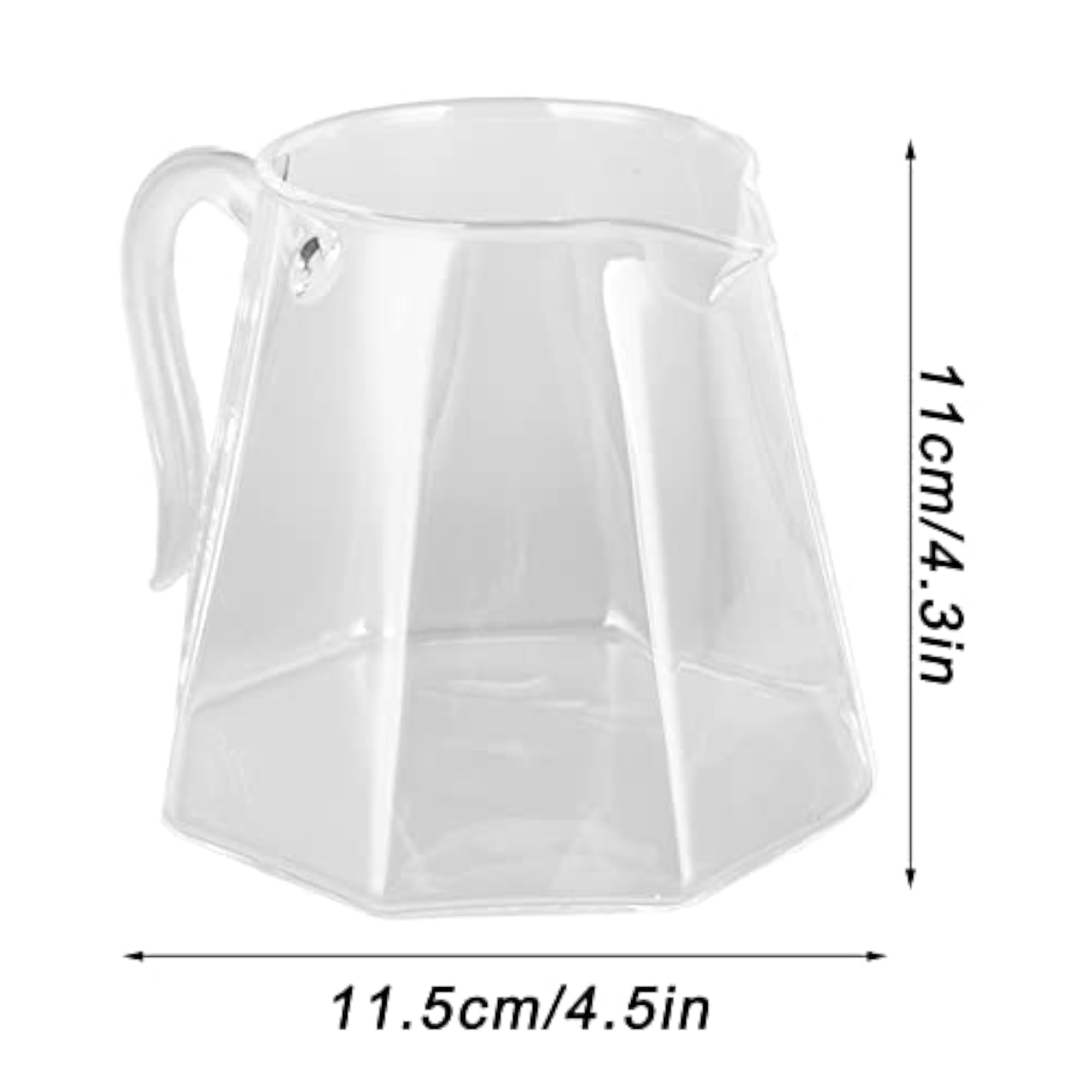 Hand Drip Coffee Glass, Latte Coffee Glass 600ml