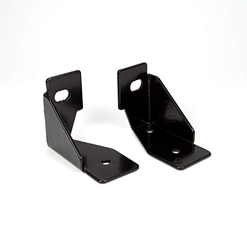 KC Hilites 7317 Black Windshield Light Side Mount Bracket for Jeep JK - Pair