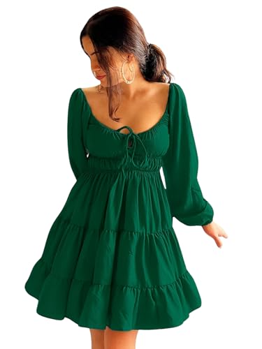 Image of Leriya Fashion Mini Dress for Women | One Piece Dresses for Womens | Stylish Dress for Woman |Mini Dresses Rayon for Women Stylish |Summer Casual Outfit Wear Events, Date & Evening Look