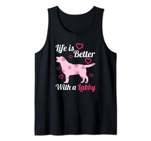 Labrador Retriever Girlie Cuore - Cane Mama Compleanno Canotta