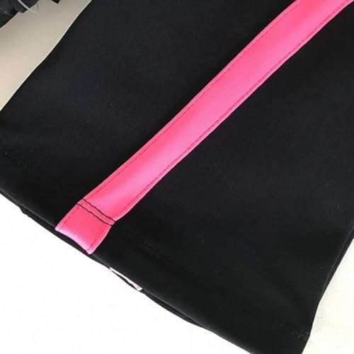 Calça legging para treinamento de patinação artística para meninas, elástica, ginástica, ioga, patin