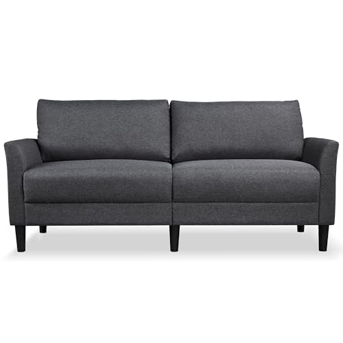 Yaheetech 2 Seater Sofa, 191cm, Modern Fabric Sofa Couch, Love Seat Sofa Settee, Sectional Sofa for Living Room, Office, Bedroom, Grey