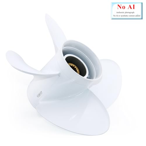 Image of CAPTAIN 4 Blades Propeller Fit Yamaha Outboard Engine t50 60hp t60 70hp f70 75hp f75 80hp f80 85hp 90hp f90 f100 115hp F115 130hp 15 Tooth Spline Prop