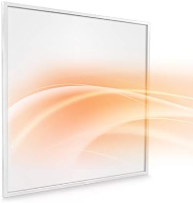 SUNHEAT Mirrorstone 350W - Far Infrared Panel Heater - Suspended Ceiling - Wall Mount Heater - Slim Panel Heater [Energy Class A++]