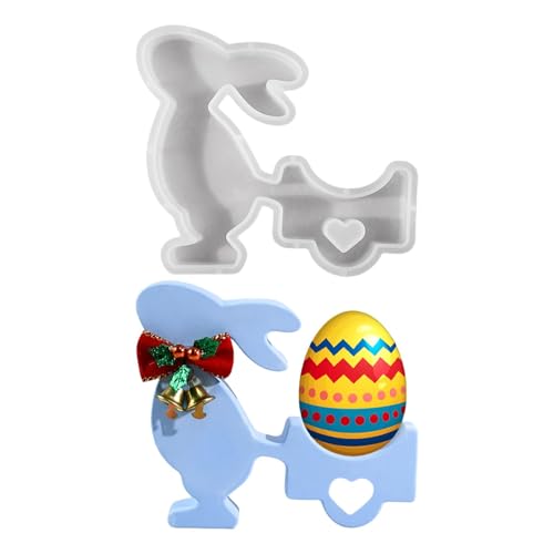 Molde de vela de conejo de Pascua, moldes de galletas de conejo de Pascua,Molde de fabricación de de conejo de conejo - Herramienta de fundición de decoración de festivales antiadherente para