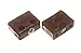 240 X KD Block Fittings for Furniture and Worktop Assembly - Brown Finish