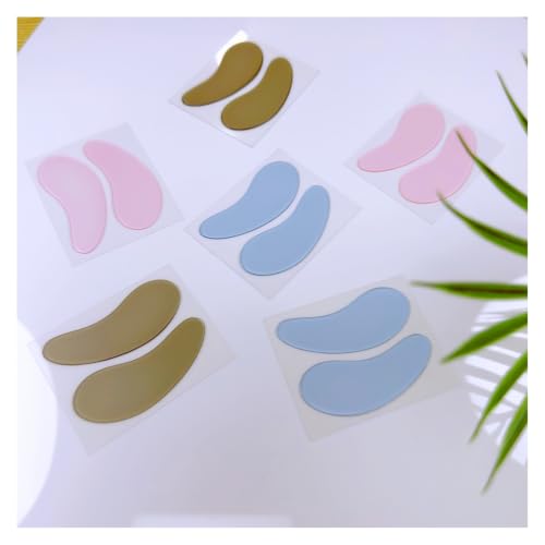 6 Pair Under Eye Patches for Lash Lift and Eyelash Extension Durable Gel Pads to Separate Upper & Lower Lashes Sticky Moon Shape Patch Fits Eyelids Colors Lash Isolation Pads For Sensitive Skin