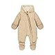 Steiff Schneeanzug EU Größe 92 sesame, warmer Winter Overall, mit Kapuze, ideal für Schnee & Outdoor, Skianzug für Kinder, waschmaschinenfest