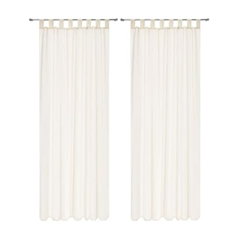 Megachest Lucy Woven Voile Tab Top Curtains Cover