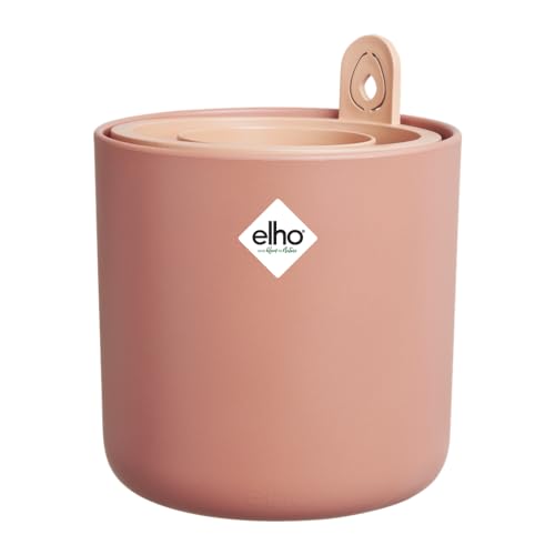 Elho Amazing Avocado Pot 12 - Vaso Da Fiori Per Allevamenti E Raccolti, In 100% Plastica Riciclata, Diametro 12,0 X Altezza 12,1 Cm, Colore: Marrone/T