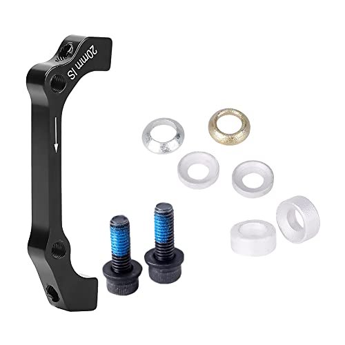 Kigauru Bike Disc Brake Mounting Bracket Aluminum Alloy Cnc Machined Standard Caliper Post Mount Front 180Mm Rear 160Mm Rotor Adapter With Bolts Gasket #TOP3