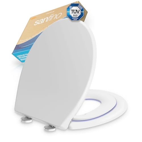 SANFINO Premium Toilettendeckel mit Kindersitz TÜV geprüft & Antibakteriell