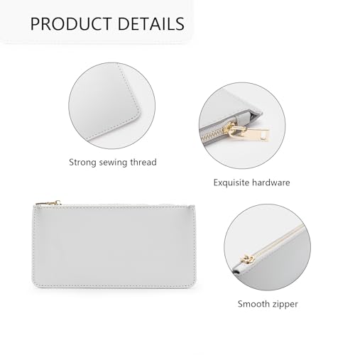YONBEN Pencil Pen Case Stationery Case Pouch Bag (Khaki,Faux leather) by YONBEN - Image 4
