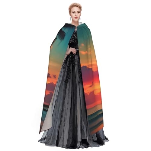 Cape avec capuche palmier résolvant le manque d'originalité pour Halloween