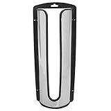 Kitchen Plastic Bag Organizer (Single Pack) Silver, By Home Basics | Metal and Plastic Baggie Organizer | Wall-Mounted Bag Dispenser For Plastic Bags | Installation Hardware Included