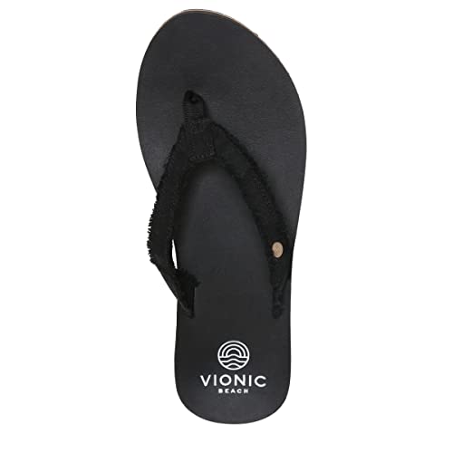 Vionic Unwind Women's Beach Sandals Black - 8 Medium #TOP2