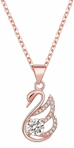 Collier court cygne vintage : chaîne de fête pour hommes et femmes