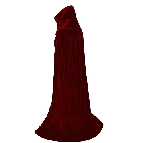 [IainStars] ハロウィン マント フード付 肩下約 110cm/130cm/150cm/170cm コスプレ衣装 死神 魔女 マント 仮装 パーティー コスチューム 男女兼用 黒 ブラック