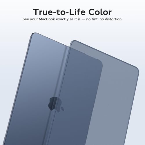 Image of Saco MacBook Neo Case 13 inch 2026 (A18 Pro, Model A3404), 1:1 Precision Fit | Official Black Clear | Matte Hard Shell Cover, Scratch & Fingerprint Resistant for New MacBook Neo 13 inch Case