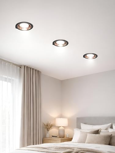 Image of FILLISKA Recessed LED Downlight with Luxurious MattBlack & Rosegold Finish (1, Cool White (6500k), 6, Watts)(2 Years Warranty)