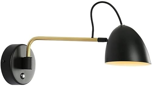 Miniatura 1 de Lámpara de pared moderna con brazo oscilante, control táctil de metal, luz cálida, aplique interior para sala de estar, dormitorio, estudio,